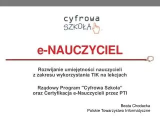 e nauczyciel