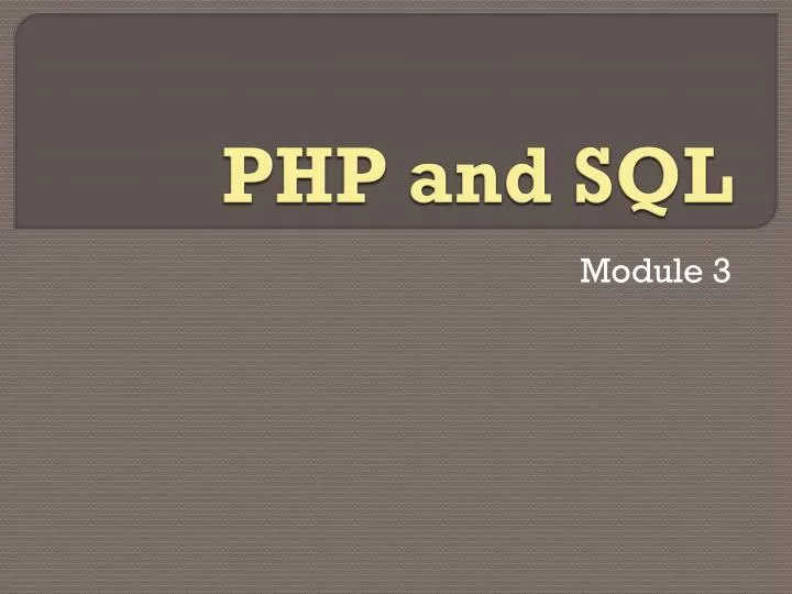 php and sql