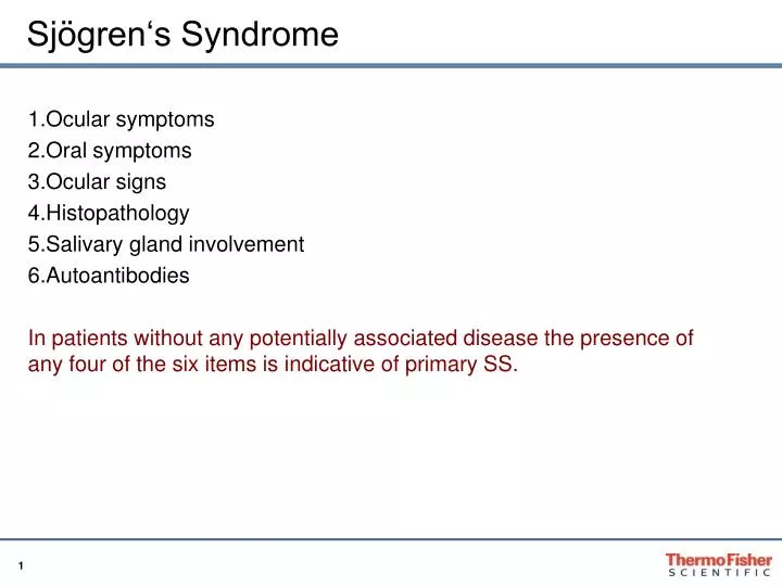 sj gren s syndrome