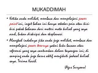 mukaddimah