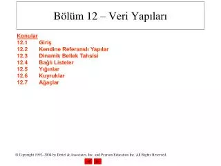 b l m 12 veri yap lar