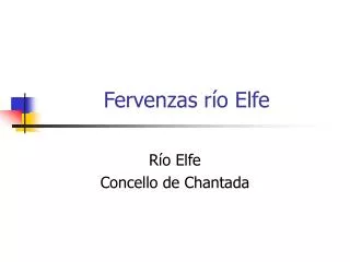 fervenzas r o elfe