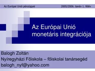 az eur pai uni monet ris integr ci ja