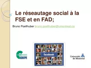le r seautage social la fse et en fad
