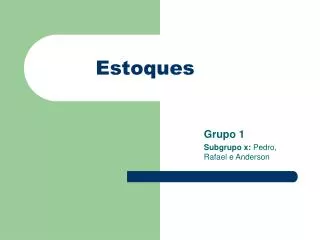 estoques