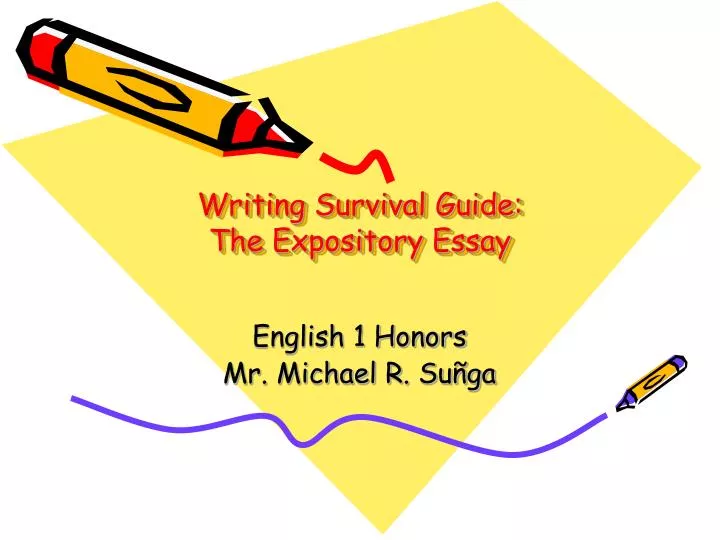 writing survival guide the expository essay