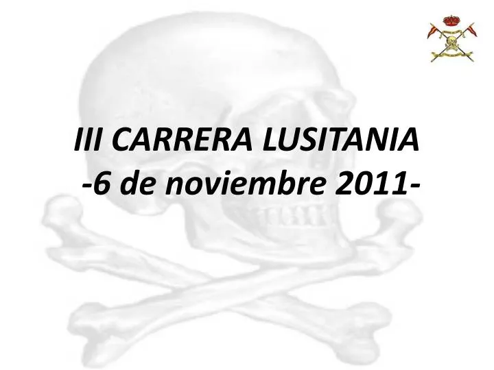 iii carrera lusitania 6 de noviembre 2011