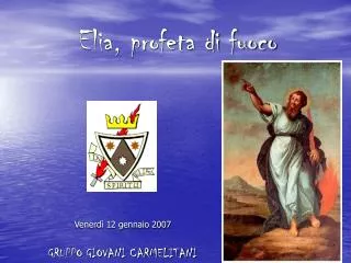 elia profeta di fuoco