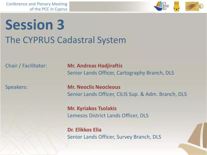 session 3 the cyprus cadastral system