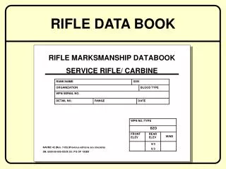 RIFLE DATA BOOK