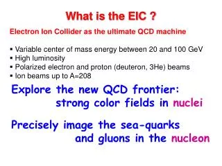 What is the EIC ?