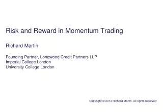 What momentum trading is
