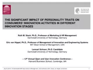 Ruth M. Stock, Ph.D., Professor of Marketing &amp; HR Management