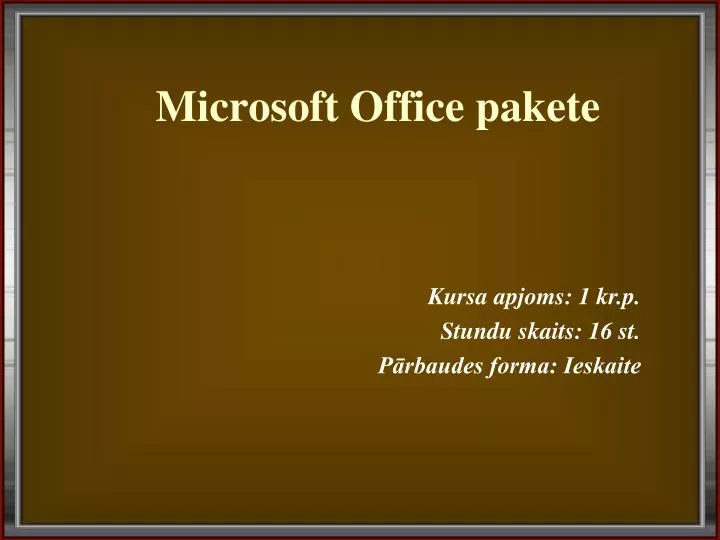 microsoft office pakete