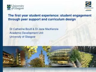 The first year student experience: student engagement through peer support and curriculum design