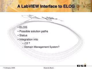 A LabVIEW Interface to ELOG