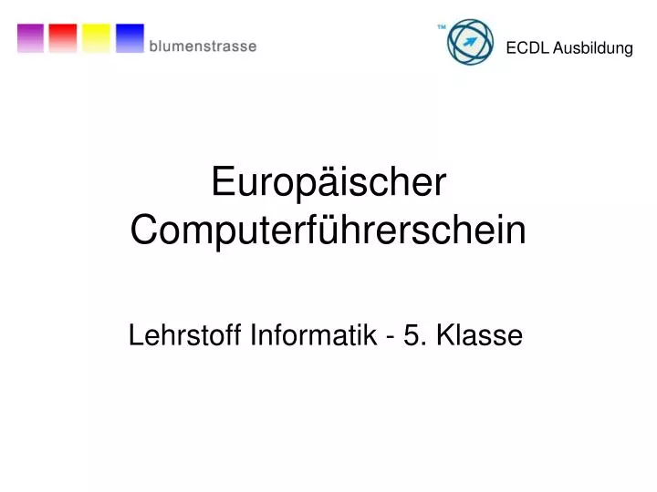 lehrstoff informatik 5 klasse