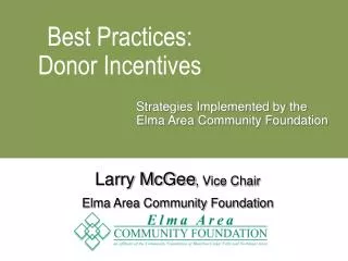 Best Practices: Donor Incentives