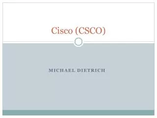 Cisco (CSCO)