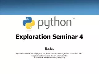 Exploration Seminar 4