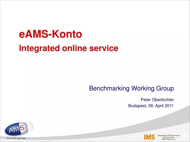 eams konto integrated online service