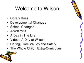 Welcome to Wilson!