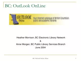 BC: OutLook OnLine