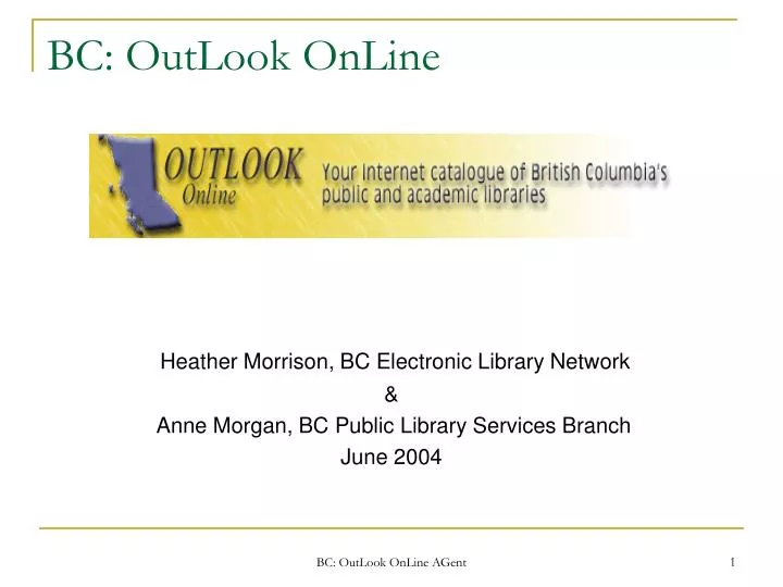 bc outlook online