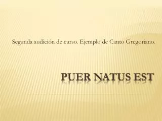 segunda audici n de curso ejemplo de canto gregoriano