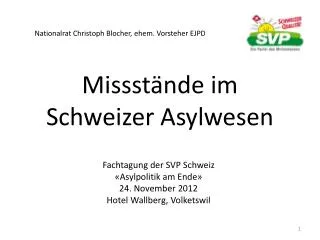 missst nde im schweizer asylwesen