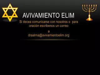 avivamiento elim
