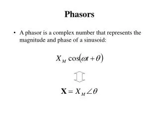 Phasors