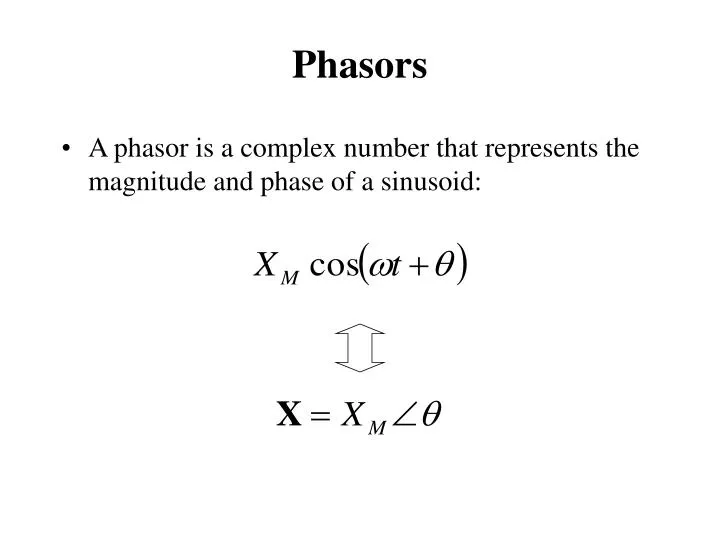 phasors