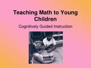 Teaching Math to Young Children