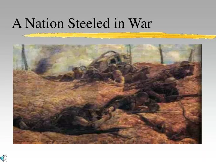 a nation steeled in war