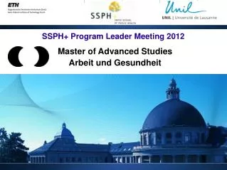 SSPH+ Program Leader Meeting 2012