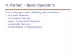 PPT - Operators in Python PowerPoint Presentation, free download - ID ...