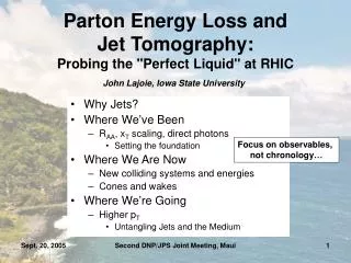 Parton Energy Loss and Jet Tomography: Probing the &quot;Perfect Liquid&quot; at RHIC