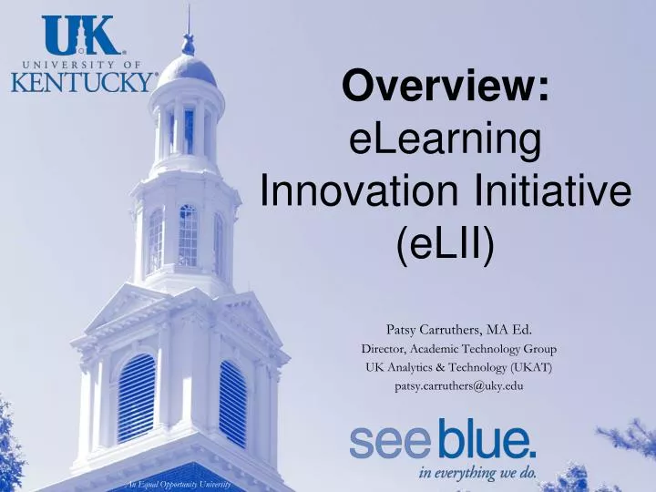 overview elearning innovation initiative elii