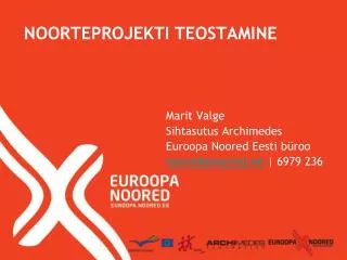 noorteprojekti teostamine