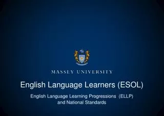 English Language Learners (ESOL)
