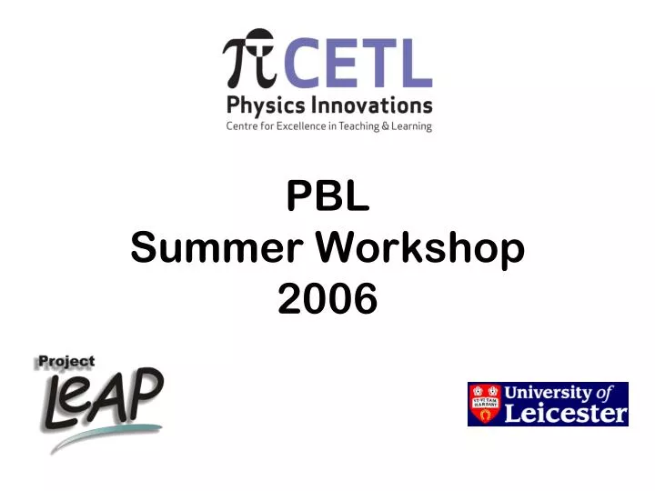 pbl summer workshop 2006