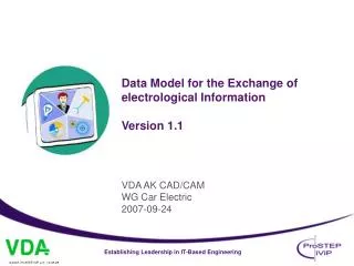 Data Model for the Exchange of electrological Information Version 1.1