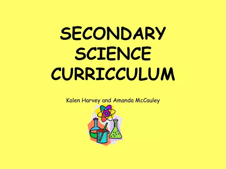 secondary science curricculum