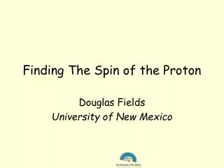 Finding The Spin of the Proton