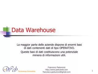 data warehouse