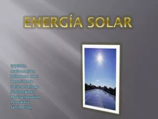 energ a solar