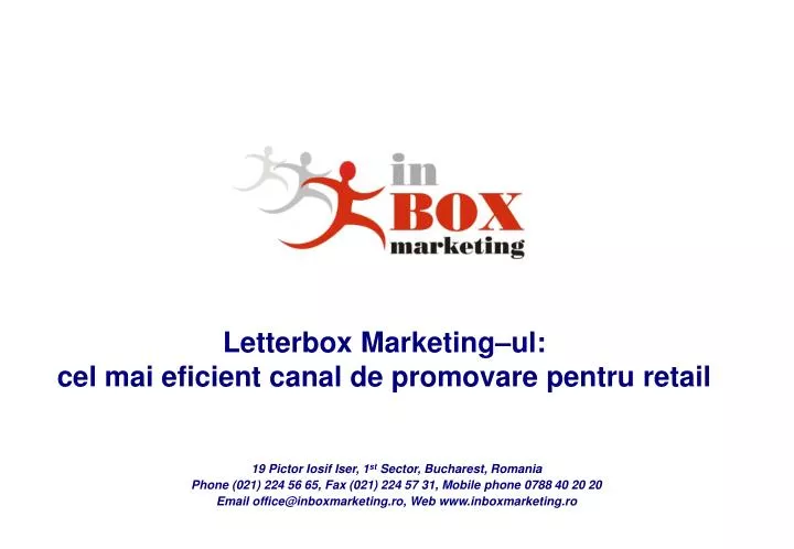 letterbox marketing ul cel mai eficient canal de promovare pentru retail