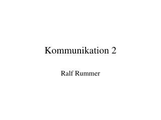 kommunikation 2
