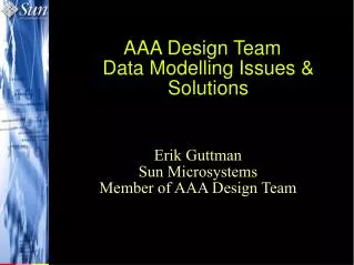 AAA Design Team Data Modelling Issues &amp; Solutions